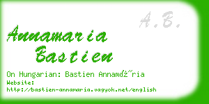 annamaria bastien business card